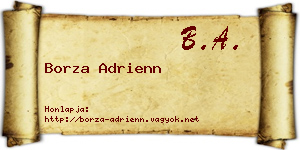 Borza Adrienn névjegykártya