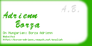 adrienn borza business card